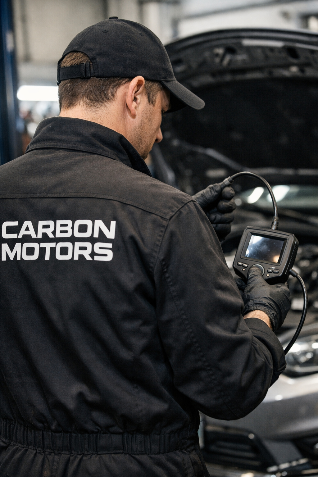 Эндоскопия двигателя и замер компрессии в автосервисе Carbon Motors Уфа